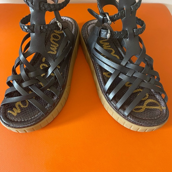 Sam Edelman Black Gladiator Sandals - Picture 3 of 6